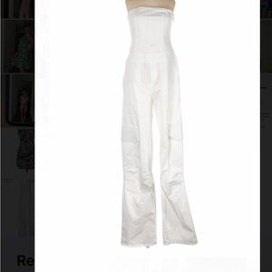 Elegant White Strapless Jumpsuit